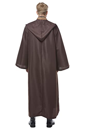 CosplaySky Adult Outfit Costume Tunic Hooded Robe Uniform Brown Version XXX-Large