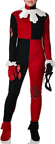 DC Comics Harley Quinn Adult Sized Costumes - Red/Black (Medium)