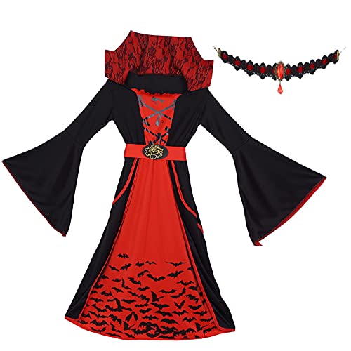 Halloween Vampire Costume for Girls – Kids Queen Skirt