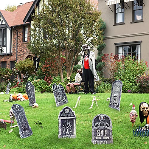 Halloween Tombstone Yard Decorations - 6 Pack