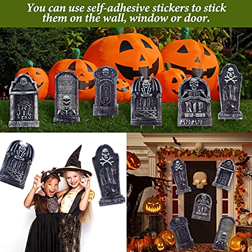 Halloween Tombstone Yard Decorations - 6 Pack