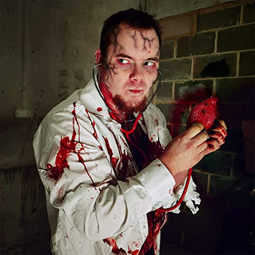 Fashionclubs Halloween Terror Severed Hand Leg Heart Props Set, Fake Bloody Scary Chopped Body Part Horror Haunted Halloween Decoration Prank Props