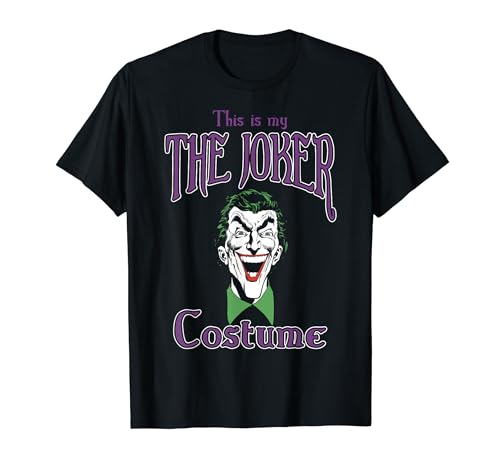 The Joker Costume Text T-Shirt - DC Comics
