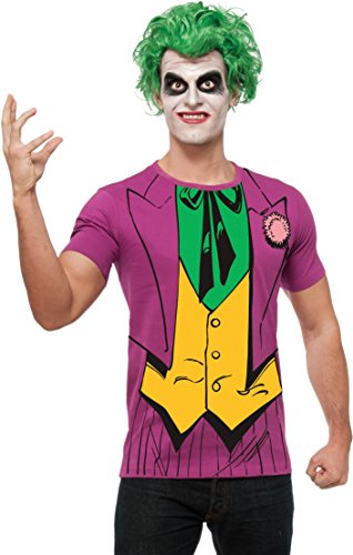 Joker Adult Costume - DC Comics Superheroes, Purple (XL)