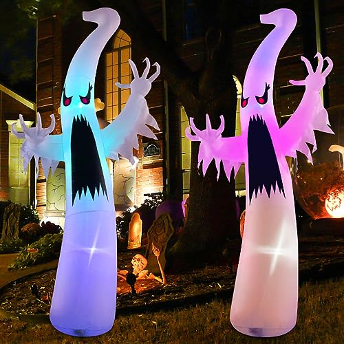 12 FT Halloween Inflatables Ghost Yard Decor