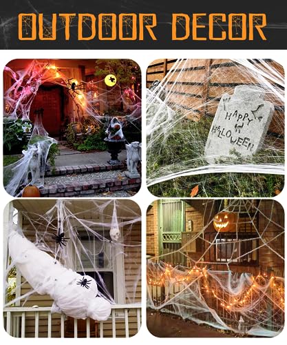 Spider Webs Halloween Decorations - 1200 sqft