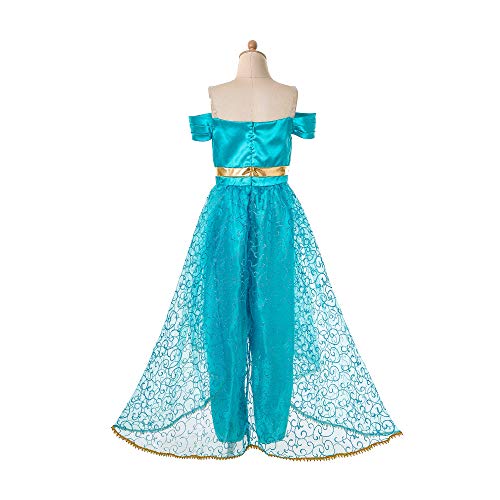 Vintage Arabian Princess Dress - Teal, 9-10 Years
