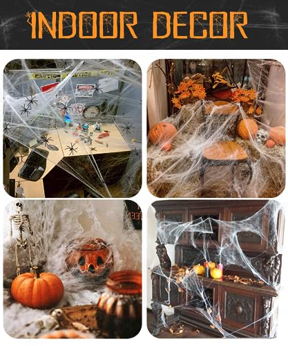 Spider Webs Halloween Decorations - 1200 sqft