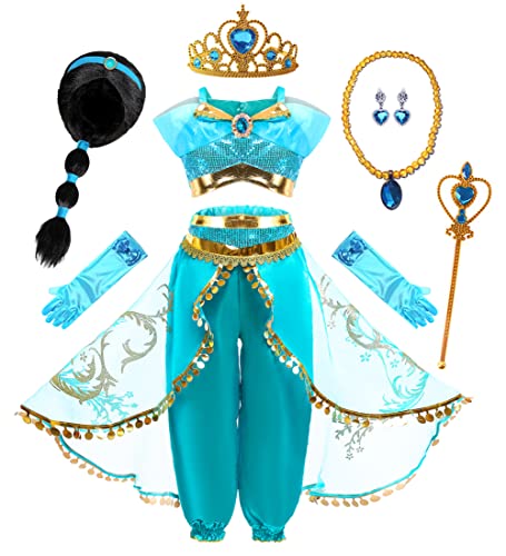 Arabian Princess Costume for Girls Halloween Dress Up