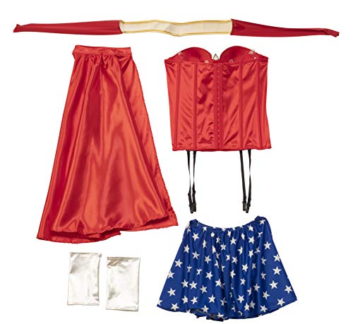 Wonder Woman Corset Costume - Red, Small