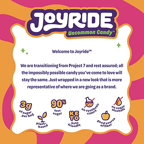 JOYRIDE Keto Gummies, Variety Pack – Keto Candy with Low Sugar & Low Net Carbs – Low Calorie Snacks – Vegan Gummy Candy with no Sugar Alcohols (Pack of 8)