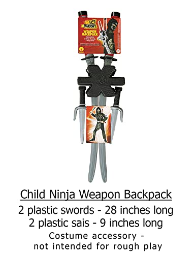 Rubie's Dragon Ninja Child's Backpack Weapon Set, Multicolor