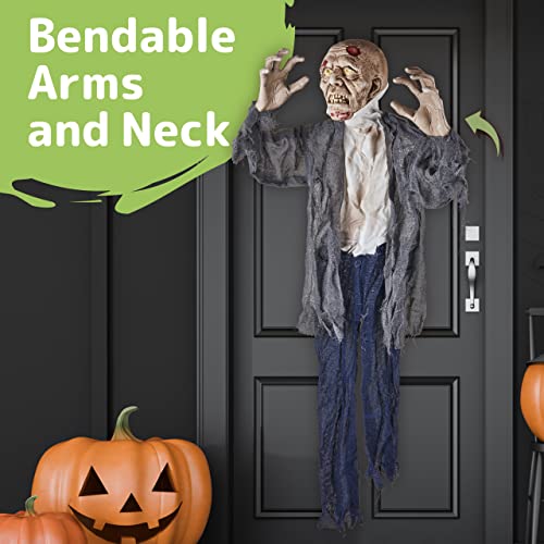 PREXTEX Halloween Hanging Zombie and Groundbreaker Decoration for The Best Halloween Decorations Zombie Outdoor Prop with Flowing Robe