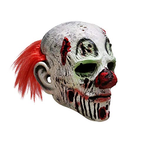 longpo Halloween Scary Evil Clown Mask Horror Face Zombie Costume