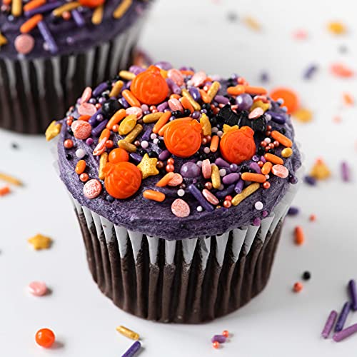 Sweets Indeed - Holiday Sprinkle Mix - Christmas Sprinkles for Baking - Holiday Cupcake and Cake Topper - Gingerbread Houses - Cake Decorating (Fall)