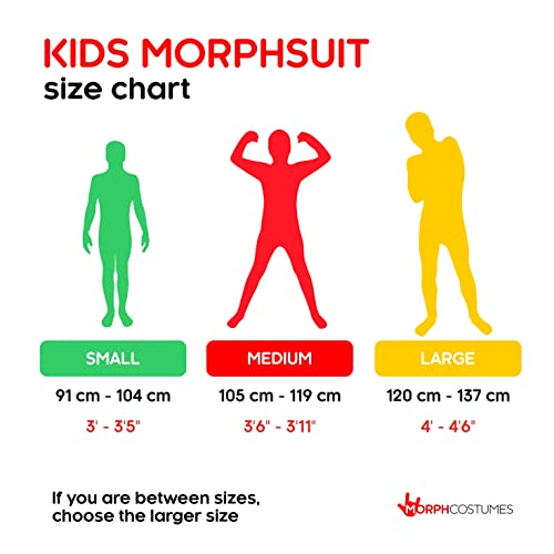 Morphsuits Skeleton Costume for Kids, Kids Skeleton Costume, Boys Skeleton Costume, Stick Figure Costume for Boys, Glow in the Dark Skeleton Costume Kids, Girls Skeleton Costume M