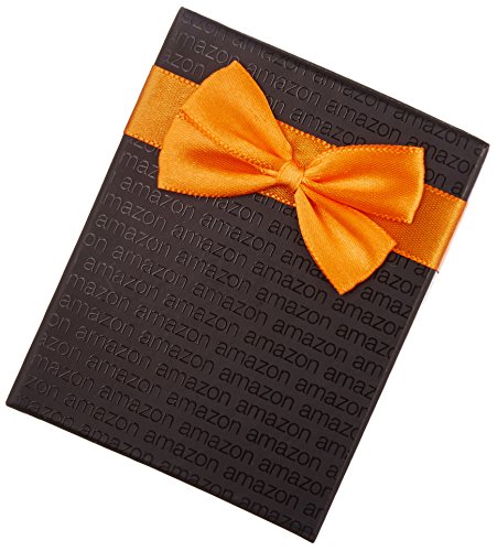 Amazon.com Gift Card in a Black Gift Box (Thank You Icons Card Design)
