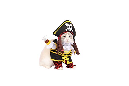 Spooktacular Creations Pet Halloween Pirates Cat Costume (Medium)