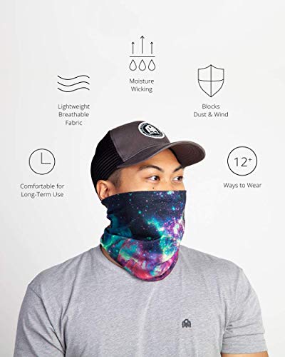 INTO THE AM Black Paint Splatter Breathable Neck Gaiter Masks Half Face Cover Wrap Cool Mask Bandana Festival Rave Balaclava Scarf