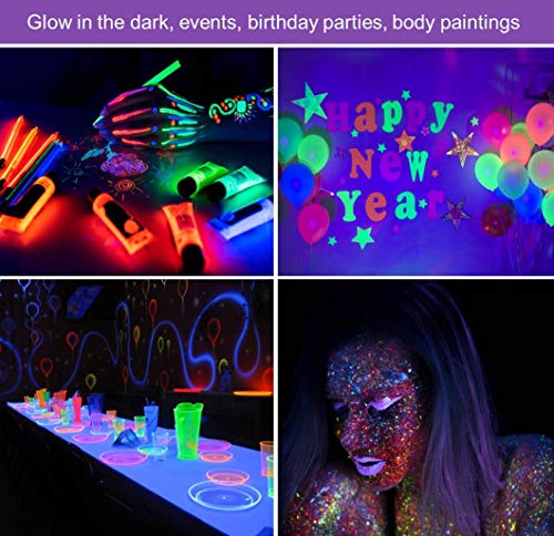 Wennyn LED Black Light, 10W USB Compatible UV LED Blacklight Tube for Black Light Bulb Replacement, Glow in The Dark, Halloween, Blacklight Posters, Black Light Parties, Fluorescent Glow