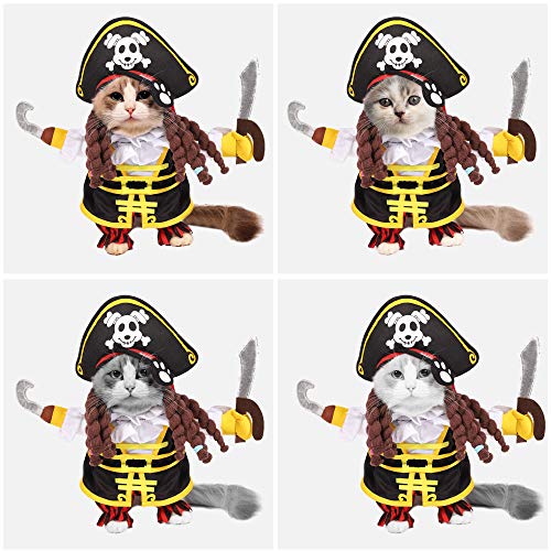 Spooktacular Creations Pet Halloween Pirates Cat Costume (Medium)