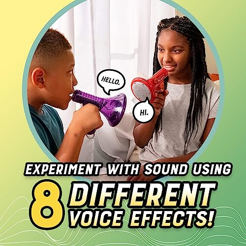 Toysmith Tech Gear Multi Voice Changer, Amplifies Voice With 8 Different Voice Effects, For Boys & Girls Ages 5+, Colors vary