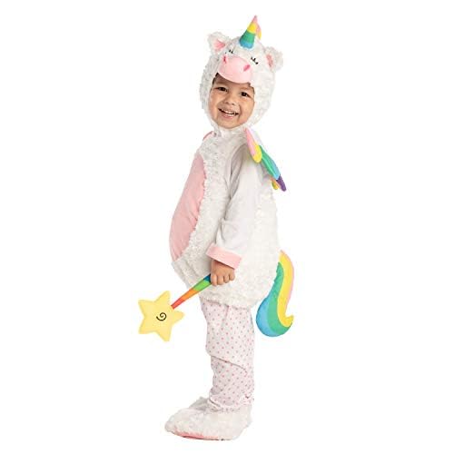 Spooktacular Creations Cute Lil’ Baby Unicorn Costume with Wings and Star Wand for Halloween Dress Up Party, Cosplay Party (12-18 Mos)