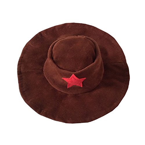 NACOCO Cowboy Dog Costume with Hat Dog Clothes Halloween Costumes for Cat and Small Dog (Medium) Blue