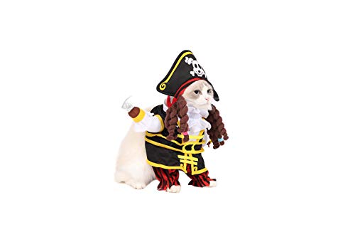 Spooktacular Creations Pet Halloween Pirates Cat Costume (Medium)