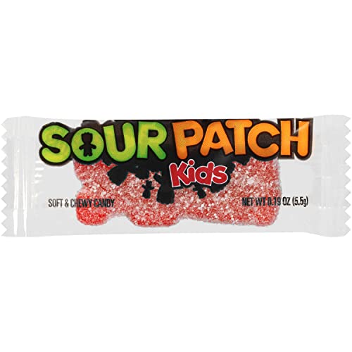 SOUR PATCH KIDS Big Individually Wrapped Soft & Chewy Candy, 240 Count Box (Pack of 1)