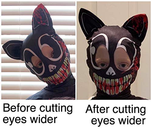 Aepotumn Boys Cartoon Scary Cat Costume Child Horror Monster Character Costumes Scary Halloween Cosplay Jumpsuit