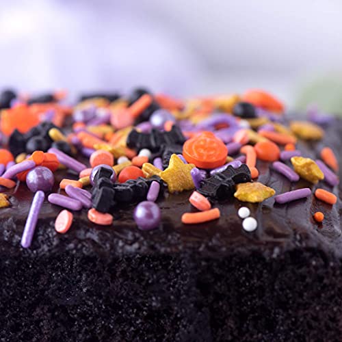 Sweets Indeed - Holiday Sprinkle Mix - Christmas Sprinkles for Baking - Holiday Cupcake and Cake Topper - Gingerbread Houses - Cake Decorating (Fall)