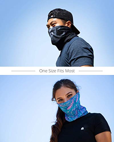 INTO THE AM Black Paint Splatter Breathable Neck Gaiter Masks Half Face Cover Wrap Cool Mask Bandana Festival Rave Balaclava Scarf