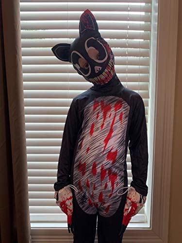 Aepotumn Boys Cartoon Scary Cat Costume Child Horror Monster Character Costumes Scary Halloween Cosplay Jumpsuit