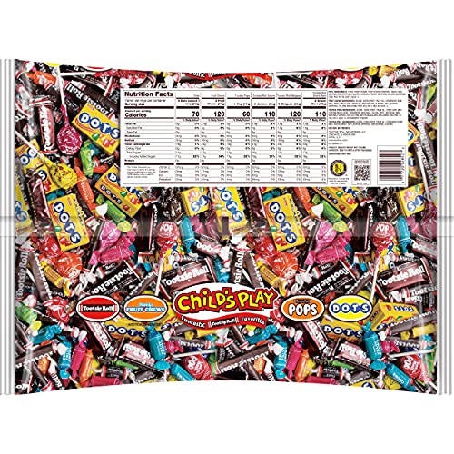 Tootsie Roll Child's Play Favorites, 5 Pounds of Individually Wrapped Party Candy - Funtastic Candy Variety Mix Bag - Peanut Free, Gluten Free (5 Pounds)