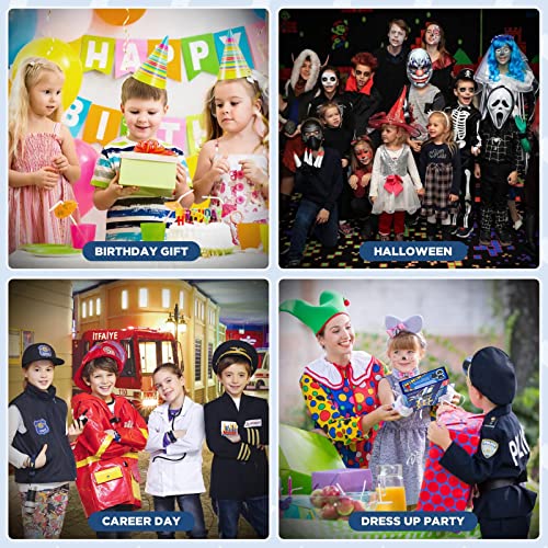 Luucio Police Officer Costume for Kids, Police Costume for kids, Role Play Kit for Boys Girls