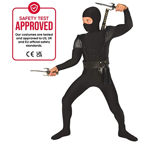 Morph Kids Ninja Costume for Boys, Ninja Costumes for Boys, Kid Ninja Costume for Boy, Boys Ninja Halloween Costumes for Boys, Ninja Boys Costume, Boy Ninja Halloween Costumes for Boys, Ninja Kids Costume L