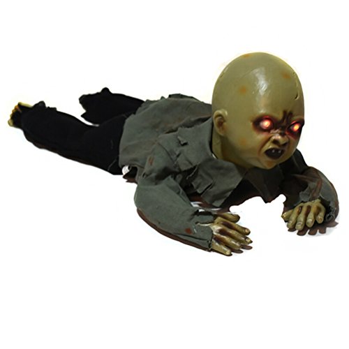 BESTOYARD Halloween Decoration Crawling Zombie Creeping Zombie Props Horror Bloody Haunted House Yard Scary Decorations with Battery Operated Control