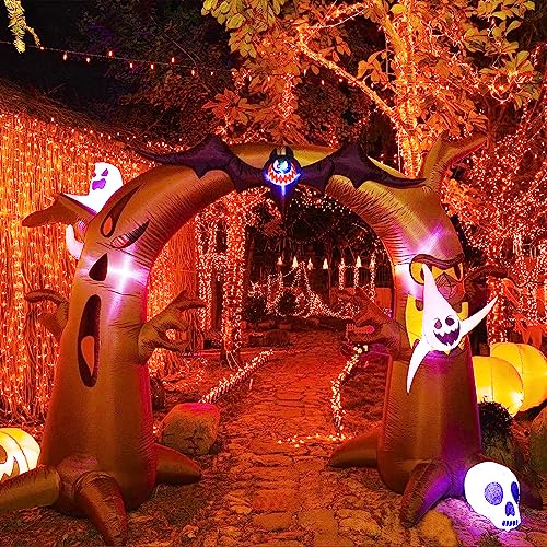 JMEXSUSS 600 LED Halloween Lights Outdoor Waterproof, 8 Modes Orange String Lights Plug in Orange Halloween Tree Lights for Room, Fireplace, Party, House, Yard, Halloween Thanksgiving Decorations