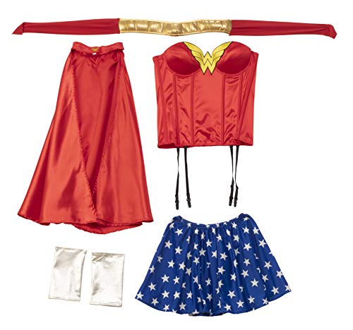 Rubie's womens Dc Comics Wonder Woman Corset Adult Size Costume, Red, X-Small US