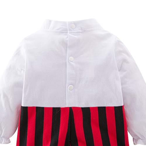 May's Baby Boys Captain Infant Costumes Cap Stinker Pirate Costume 4pcs Set