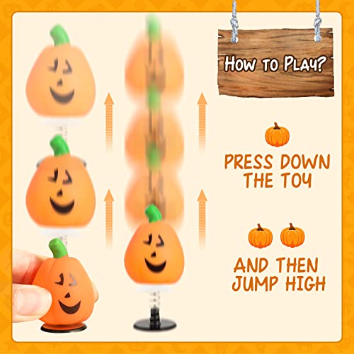 MGparty 24Pcs Halloween Jumping Popper Spring Toys for Kids, Halloween Party Favors Toys for Kids Birthday Party, Bulk Goodies Filler, Carnival Prizes, Pinata Filler, Halloween Treat Bags Gifts