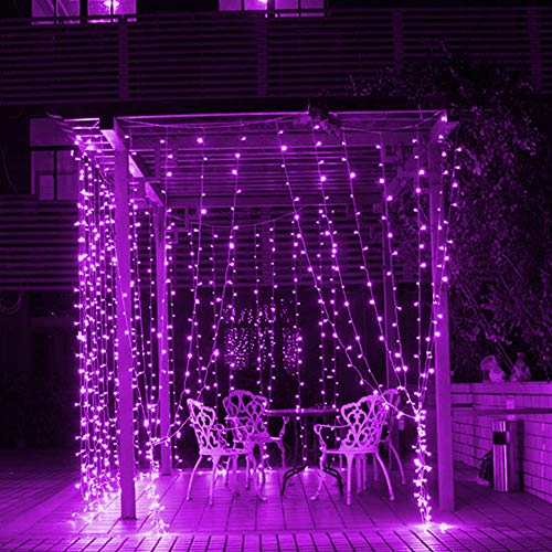 Twinkle Star, 6 Inches Indoor Outdoor, LED String Light for Christmas Wedding Party Home Garden Bedroom Outdoor Indoor Wall Decoration (Purple)