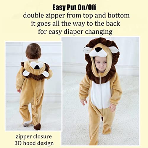 Baby Lion Costumes Unisex Toddler Onesie Halloween Dress Up Romper 30-36 Months