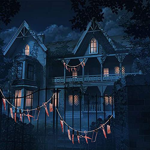 Halloween Party Decorations 3 Set Bloody Garland Banner Halloween Props Decorations Halloween Zombie Vampire Party Decorations Supplies Halloween Indoor Outdoor Decorations Oasisblossom