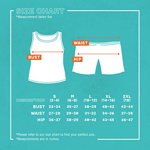 Ripple Junction Hooters Girl Classic Waitress Role Play Costume Uniform Outfit w/Tank Top Shorts Adult Women's M Orange White