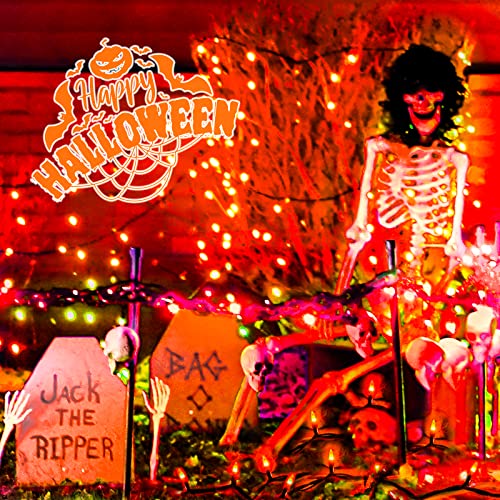 Twinkle Star 200 LED 66FT Halloween Fairy String Lights, Halloween Decoration Lights with 8 Lighting Modes, Mini String Lights Plug in for Indoor Outdoor Christmas Garden Wedding Party Decor, Orange