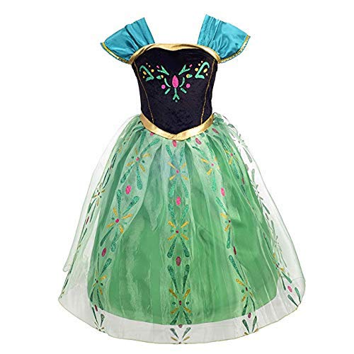 Newland Little Girls Princess Dress Costume for Christmas Birthday Halloween Party (110CM(3-4T)-M)