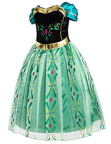 Newland Little Girls Princess Dress Costume for Christmas Birthday Halloween Party (110CM(3-4T)-M)