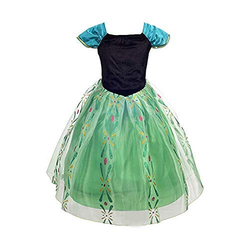 Newland Little Girls Princess Dress Costume for Christmas Birthday Halloween Party (110CM(3-4T)-M)